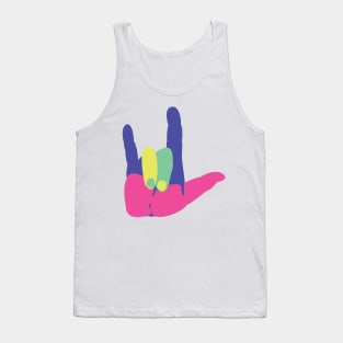 ASL ILY bright Tank Top